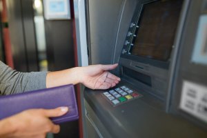 withdraw cash from an ATM
